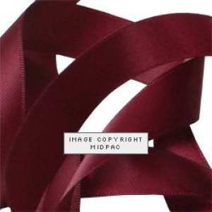 15mm Wine Satin Ribbon