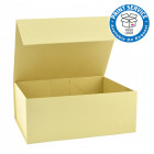 220x280x110mm Cream Magnetic Rigid Gift Boxes