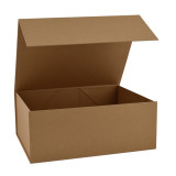 220x280x110mm Natural Kraft Magnetic Gift Boxes