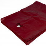 Burgundy Polythene Carrier Bags