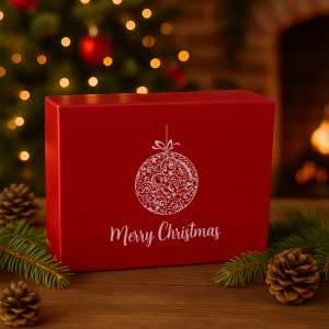 220mm Red Bauble Christmas Boxes