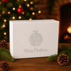 120mm White Bauble Christmas Boxes