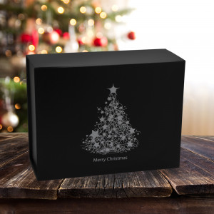 220mm Black Christmas Gift Boxes