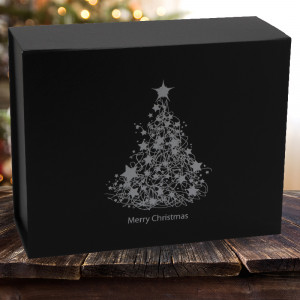 300mm Black Christmas Gift Boxes
