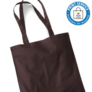 Brown Cotton Bags Long Handles