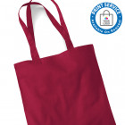 Cranberry Cotton Bags Long Handles