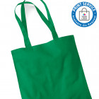 Kelly Green Cotton Bags Long Handles