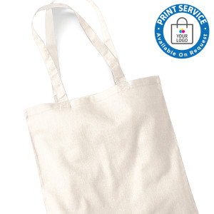 Natural Cotton Bags Long Handles