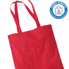 Red Cotton Bags Long Handles