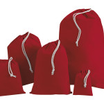 Red Cotton Drawstring Bags