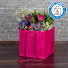 190mm Fuchsia Florist Paper Carrier Bags