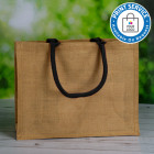 Jute Bags With Black Handles