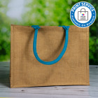 Jute Bags With Blue Handles