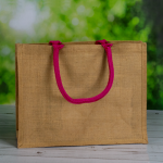 Coloured Handle Jute Bags