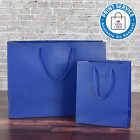 400mm Regency Blue Matt Laminated Paper Carrier Bags