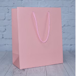 Baby Pink Matt Paper Bags