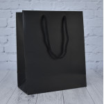 Black Matt Paper Carrier Bags