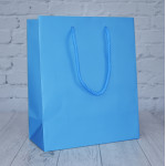 Pacific Blue Matt Paper Bags