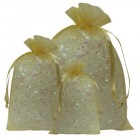 Ivory Organza Bags