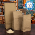 Brown Block Bottom Paper Bags 210x90x387mm 