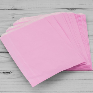 7x9in Baby Pink Paper Bags