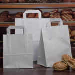 White Taped Handle Paper Carrier Bags