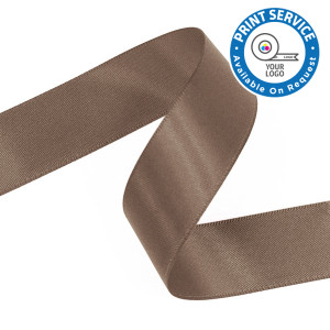 15mm Mocha Double Faced Satin Ribbon