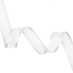 23mm White Elegance Organza Ribbon