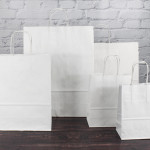 White Twisted Handle Paper Carrier Bags