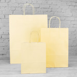 Cream Paper Carrier Bags
