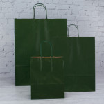 Dark Green Paper Carrier Bags 