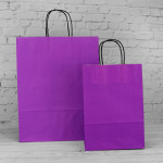 Violet Paper Carrier Bags