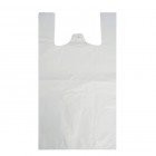 11x17x21in White Polythene Vest Carrier Bags