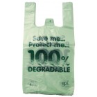 11x17x21in Eco Polythene Vest Carrier Bags