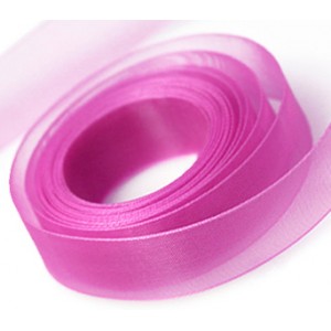 Shocking Pink Chiffon Ribbon