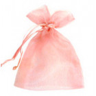 Pastel Pink Organza Bags