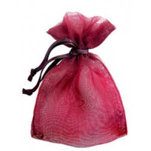 Rustic Red Organza Bags