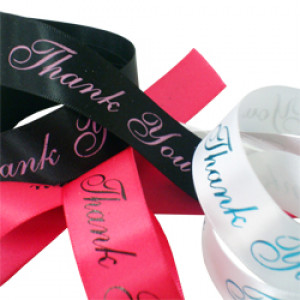 Thank You Printed Ribbon