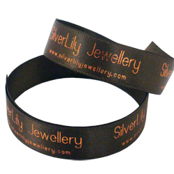 Silverlily Printed Ribbon Produced On Double Faced Satin
